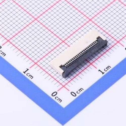 KH-FG0.5-H2.0-23PIN FFC/FPC连接器 间距:0.5mm P数:23P 翻盖式