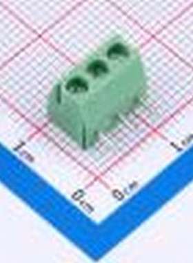 DB301R-3.5-3P-GN-S 螺钉式接线端子 3.5mm 弯插,P=3.5mm