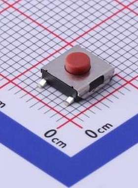 K2-1157SP-C3SW-01 轻触开关 6×6×3.1 4P 160G不锈钢弹片红色按