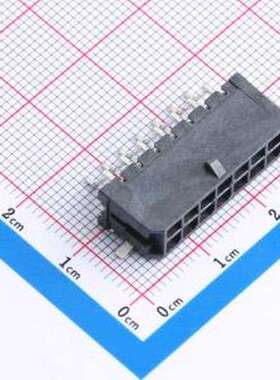 430451409 线对板针座 2x7P 间距:3mm 卧贴 系列:Micro-Fit(MX 3.