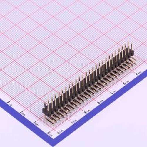 X6521WR-2x26H-C60D30 排针 2x26P 间距:2.54mm 方针 弯插,P=2.54