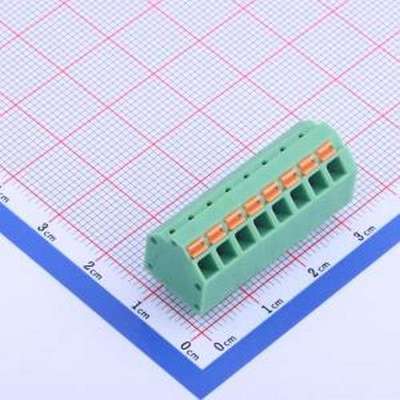 KF250NH-3.81-8P 弹簧式接线端子 1x8P 3.81mm 每排P数:8 排数:1