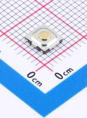TVCU18-015BY-R 轻触开关 新4X4/翘脚/1.5H/180gf/黑底铜钮/编带