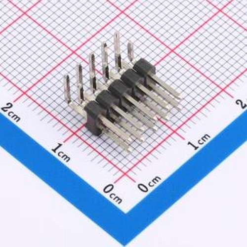 PH2.54-07-05PWS 排针 2x5P 间距:2.54mm 方针 弯插 弯插,P=2.54m