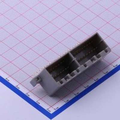179059-6 板对板与背板连接器 间距:2.5mm PIN:36P 公 弯插 弯插,
