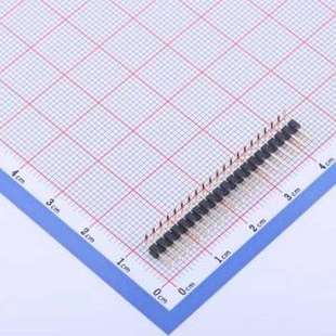 排针 1x21P 弯插 21I P=2mm 方针 C40D28 2mm X4611WR 间距