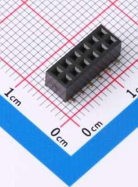 HDGCPH2.0-PMS-02-06 排母 2.0x4.3 双排SMT排母 2x6P SMD,P=2mm