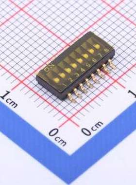 THS108 拨码开关 THS108 SMD-16P,5.4x11.8mm