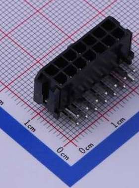 C3030WR-F-2X07P 线对板针座 2x7P 间距:3mm 弯插 黑色 弯插,P=3m