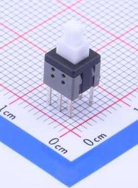 PB12E06317 按键开关 5.8*5.8,自锁反向白黑灰 插件