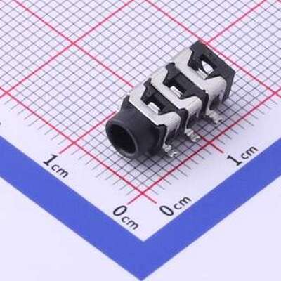 PJ-313D-B-SMT 音频连接器(耳机) 3.5mm耳机座 SMD