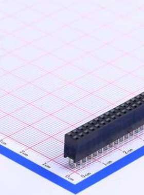 DS1023-2*17SF11 排母 间距:2.54mm 2x17P 直插 黑色 插件,P=2.54