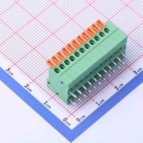JL141R-25411GA1 弹簧式接线端子 1x11P 2.54mm 每排P数:11 排数: