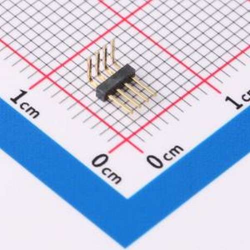 GPCB101-0402A003C1AA 排针 1x4P 间距:1mm 方针 弯插 弯插,P=1mm