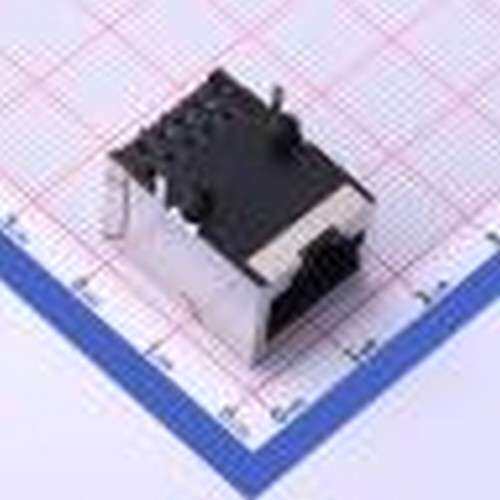 CS-5333-08(带壳) 以太网连接器(RJ45 RJ11) 不带LED 插件