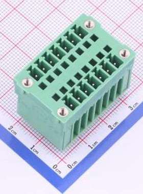 KF2EDGVHM-3.5-2*7P 插拔式接线端子 螺丝固定 3.5mm 插件,P=3.5m