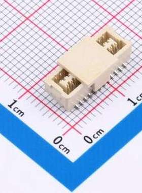 SHC-24AB 线对板针座 2x12P 间距:1mm 立贴 SMD,P=1mm