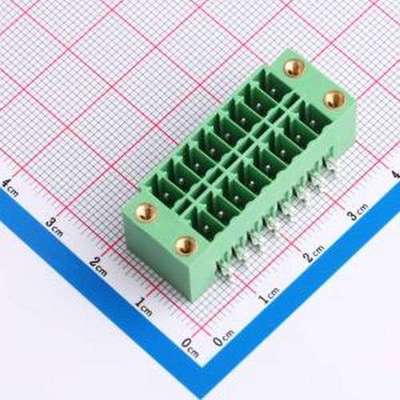 JL15EDGKNRM-35016G01 插拔式接线端子 螺丝固定 3.5mm 插件,P=3.