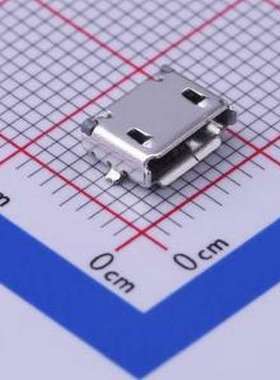 10104111-0001LF USB连接器 Micro-AB 母 卧贴 SMD