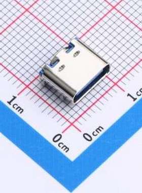 MC-1017ALP16 USB连接器 USB TYPE C 16PIN单排7.35蓝色 SMD