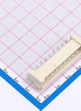 HCZZ0590-10 线对板针座 1x10P 间距:3.96mm 卧贴 系列:VH 米色 S