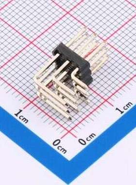 PZ254-3-03-W-2.5-G0 排针 3x3P 间距:2.54mm 方针 弯插 黑色 弯