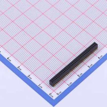 X1321FVS-2x34-C43D48 排母 间距:1.27mm 2x34P 立贴 SMD,P=1.27m