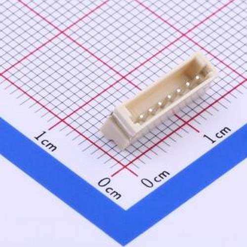 HX15001-7AWB 线对板针座 1x7P 间距:1.5mm 卧贴 SMD,P=1.5mm,卧