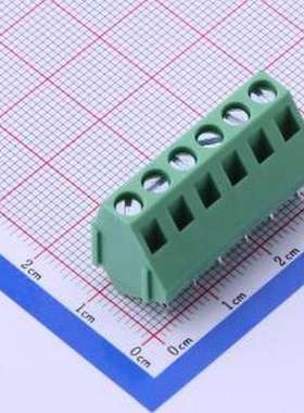 DB103-5.0-6P-GN-S 螺钉式接线端子 5mm 1x6P 排数:1 每排P数:6