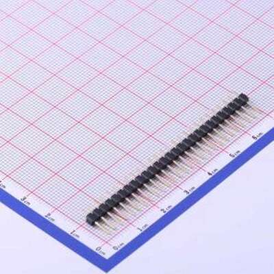 X6511WV-27H-C60D30 排针 1x27P 间距:2.54mm 方针 插件,P=2.54mm
