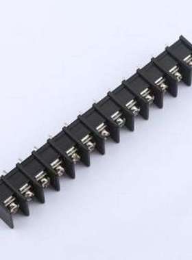 WJ45C-B-9.5-13P 栅栏式接线端子 间距P=9.5mm 13Pin位 中脚 黑色