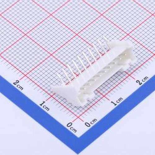 X2000WR-10A-PTSN 线对板针座 1x10P 间距:2mm 弯插 弯插,P=2mm