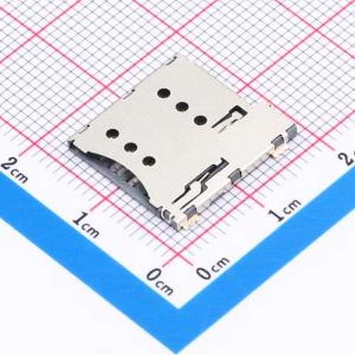 SIM202-ZYB7AH1.35 SIM卡连接器 自弹式 MicroSIM卡 卡座 SMD