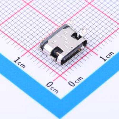 TYPE-C 16P CB0.8 073 USB连接器 Type-C 母 沉板 SMD