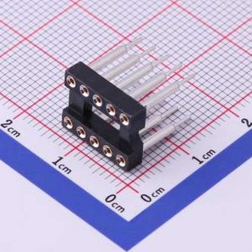 IC254V-12-10P-1370B IC/晶体管插座 间距2.54mm P数:10P 圆孔 DI