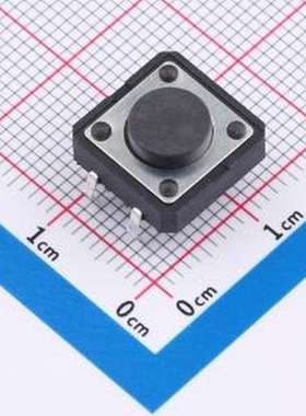 HX TS125CJ 250gf 009 轻触开关 12x12x5mm 立插 轻触开关 插件,1