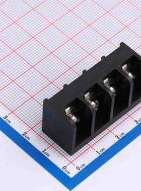 MXHB9500-9.5-04P-BK01-Cu-S-A 栅栏式接线端子 9.5mm 1x4P 边脚