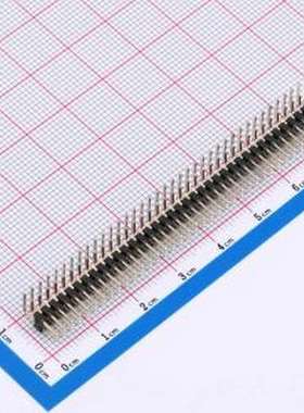 KH-2PH90-2X37P-L10.5 排针 2x37P 间距:2mm 弯插,P=2mm