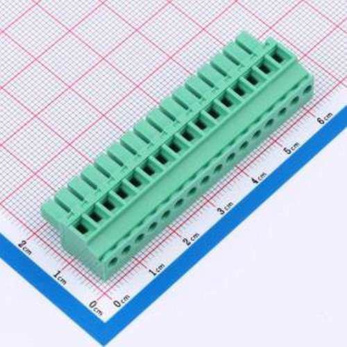 MX15EDGKB-3.81-16P-GN01-Cu-Y-A 螺钉式接线端子 MX15EDGKB-3.81