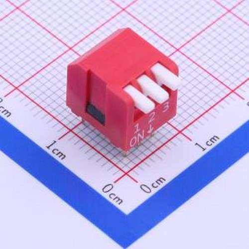 DPL-03RP 拨码开关 间距2.54mm 琴键 3位拨码开关 插件