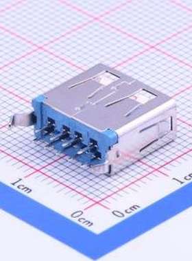916-162A205EY10200 USB连接器 Type-A 母 直插 插件