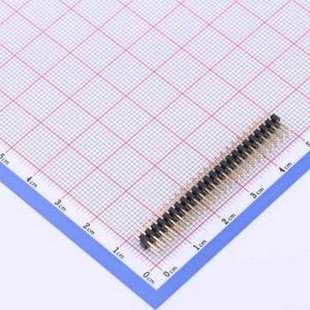 排针 2x24P 插件 2x24I P=2mm 方针 C40D28 2mm X4621WV 间距