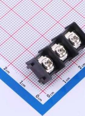 PLPK8500-3P-13 栅栏式接线端子 1x3P 排数:1 每排P数:3 黑色 插