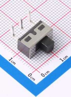 HX SS12D10G4-WJ 滑动开关 两档卧式插件 3脚拨动开关弯插 柄长4.