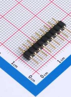 MH254V-11-09-1196 排针 圆孔排针2.54mm 1x09P 直插 镀金1U L=11