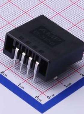 1-178294-2 线对板针座 1x4P 间距:3.81mm 弯插 弯插,P=3.81mm