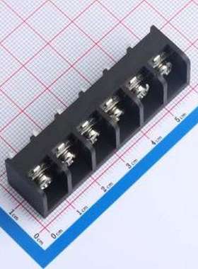 MXHB9500-9.5-06P-BK01-Cu-S-A 栅栏式接线端子 9.5mm 1x6P 边脚