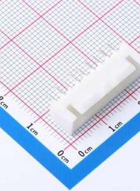 KH-A2504-09A 线对板针座 间距:2.54mm 1x9P 白色 插件,P=2.5mm