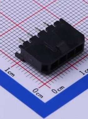 C3030WV-F-04P 线对板针座 1x4P 间距:3mm 直插 黑色 插件,P=3mm