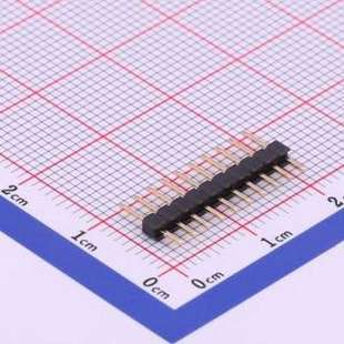 排针 1x10P 插件 10I P=2mm 方针 C40D28 2mm X4611WV 间距